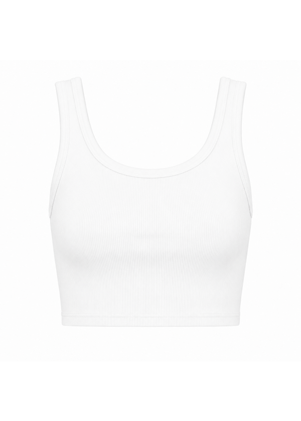 Askılı Crop Atlet EKRU