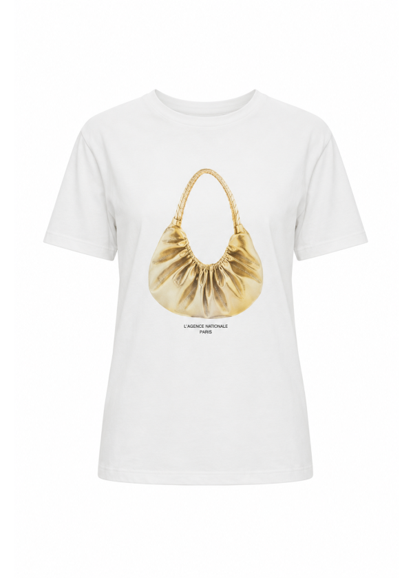 Baskı Detaylı T-shirt EKRU