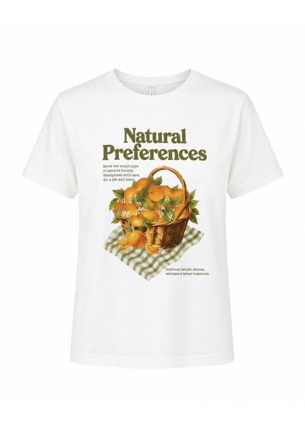 Baskı Detaylı T-shirt EKRU